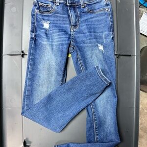 Jordache Blue Skinny Jeans Distressed Denim